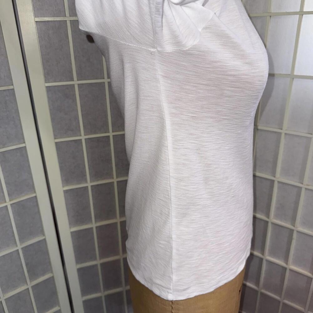 Anthropologie Nation LTD Puff Sleeve Quiet Luxury Minimalist Cotton Blouse Small - Picture 9 of 14